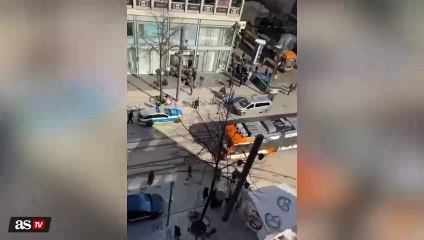 A car causes a mass collision in Mannheim, Germany: tragic images