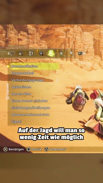 Monster Hunter Wilds: So erleichtert ihr euch die Menüführung gewaltig
