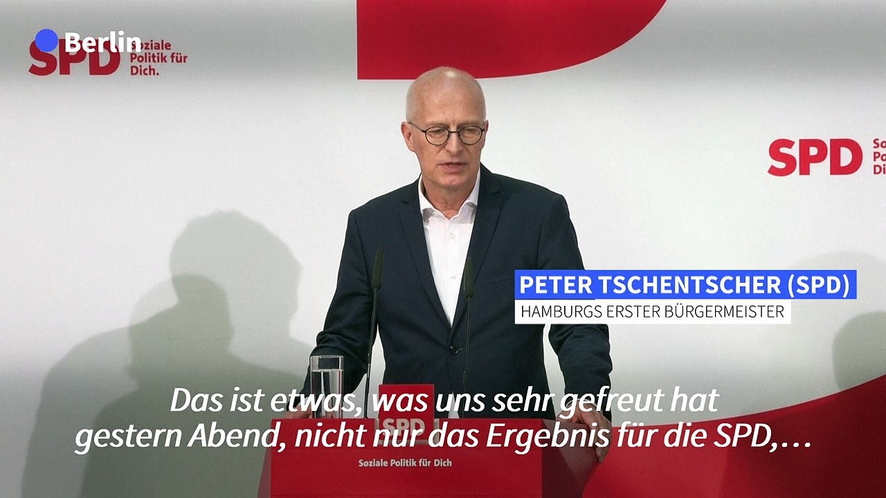 Tschentscher: Schwaches AfD-Abschneiden könnte 'Trendumkehr' sein
