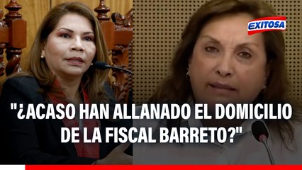 Dina Boluarte confronta a Fiscalía por Santiváñez: "¿Acaso allanaron el domicilio de la fiscal Barreto?"