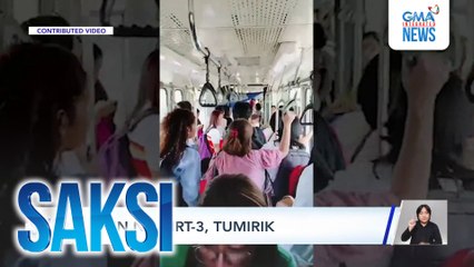 Tren ng MRT-3, tumirik | Saksi