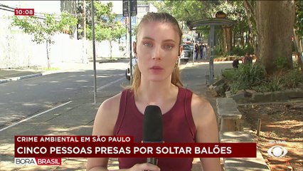 Polícia prende cinco pessoas por soltar balões no interior de SP