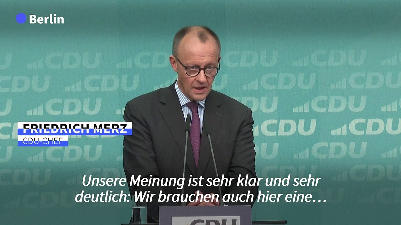 Merz: Bundeswehr-Personalstärke ist viel zu gering