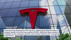 Tesla Falls Nearly 23% Destroying $354 Billion Of Investor Wealth In 2025: 'It's Only Going To Get Worse,' Says Top Investor