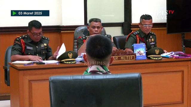 [FULL] Jawab Terdakwa Dicecar Oditur Militer di Sidang Kasus Penembakan Bos Rental Mobil