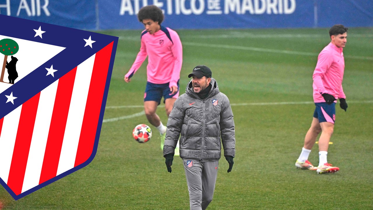 Atlético de Madrid y su último entrenamiento previo a jugar contra el Real Madrid en Champions League
