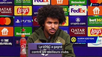 Dortmund  - Adeyemi : "Tout ce que je sais, c'est que Lille est une bonne équipe"