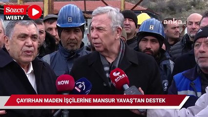 Özelleştirmeye karşı direnen Çayırhan Maden işçilerine Mansur Yavaş’tan destek