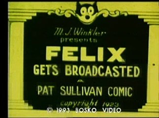 Felix The Cat - 1923 - Felix Gets Broadcasted