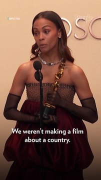 Zoe Saldaña Apologizes to Oscars Reporter Who Says Emilia Pérez Is 'Hurtful to Us Mexicans