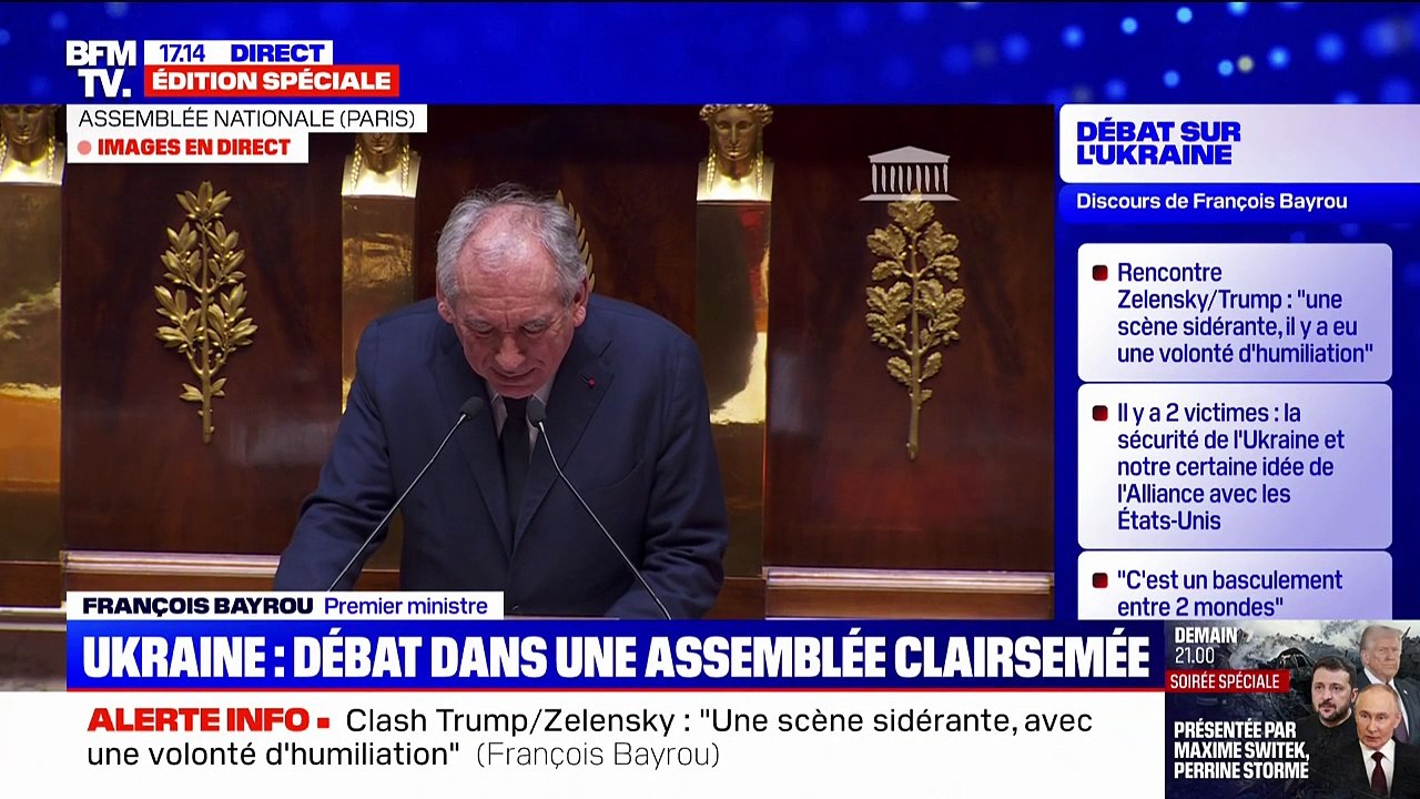 "C'est la fin de la loi du plus juste, c'est le règne de la loi du plus fort", déclare François Bayrou