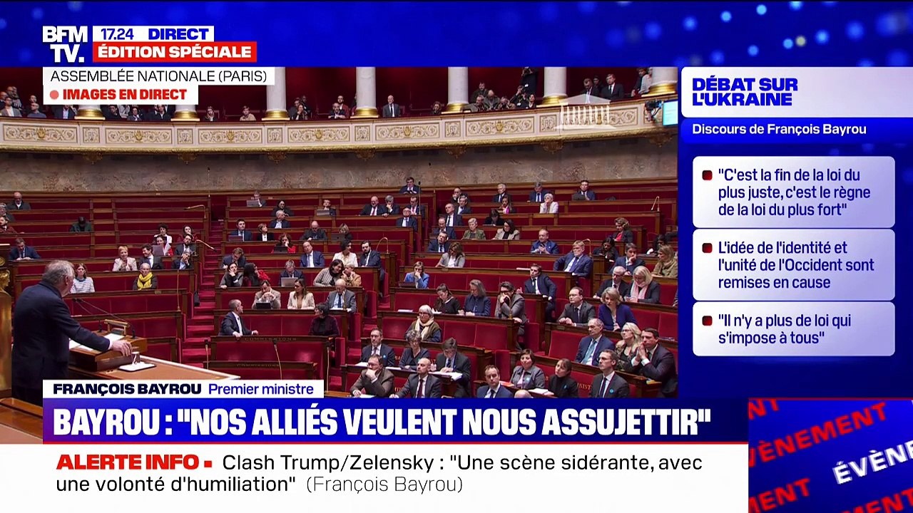 François Bayrou, au sujet de l'Europe: "Nous sommes forts, mais nous ne le savons pas"