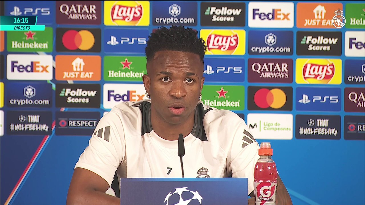 Rueda Prensa Vinicius Jr Previa Champions Real Madrid Atleti Lunes 3 Marzo 2025