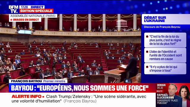 Aide militaire à l'Ukraine: L'action en commun de tous les pays de la famille européenne est la seule réponse possible , affirme François Bayrou