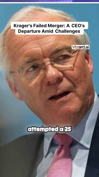 Kroger’s Merger Flops: CEO Bails as Chaos Hits ||#KrogerMerger #CEODeparture #CorporateChaos #USNews #MWMStore #Kroger