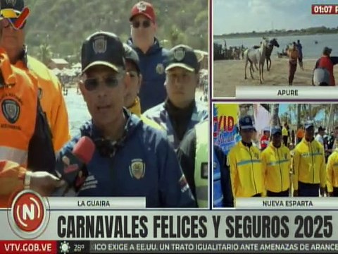 La Guaira | Operativo Carnavales Felices y Seguros 2025 presente para el resguardo de temporadistas