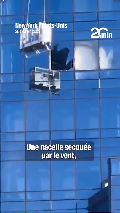 Manhattan : Deux laveurs de vitres menacés par les rafales de vent au 78e étage d'un building