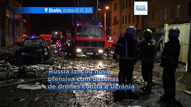 Guerra na Ucrânia: oito feridos em Kharkiv após nova ofensiva russa com mais de 80 drones