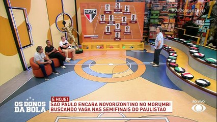 Donos analisa as prováveis escalações de São Paulo x Novorizontino; confira!