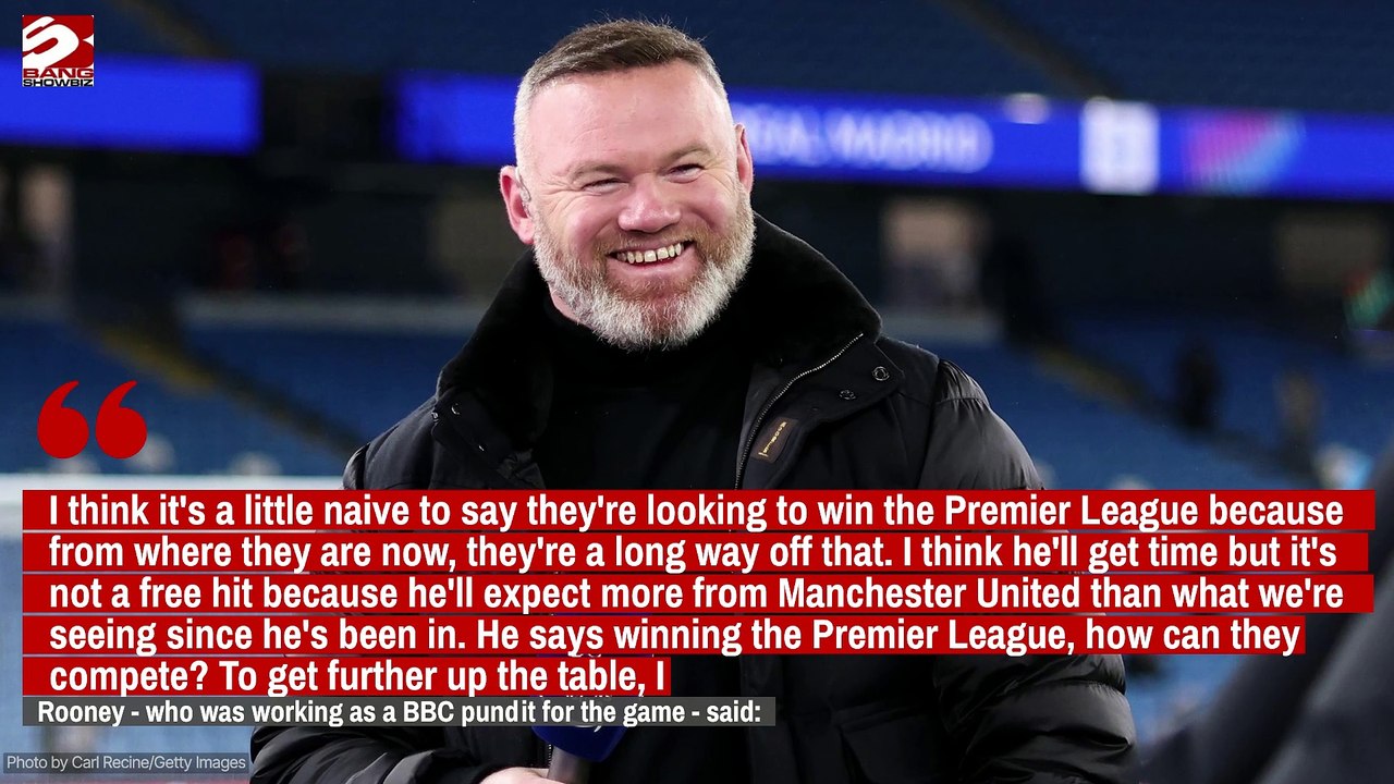 Wayne Rooney has called Manchester United manager Ruben Amorim "naive" for stating that the club's aim is to win the Premier League title