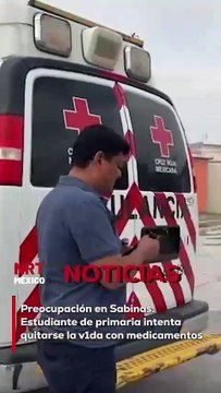 Socorristas de la Cruz Roja Mexicana atienden en estos momentos el reporte de de un intento de su1cidio de un men0r estudiante de la escuela primaria “Profesor Patricio Zambrano” en #Sabinas; habría tomado anticoagulantes.