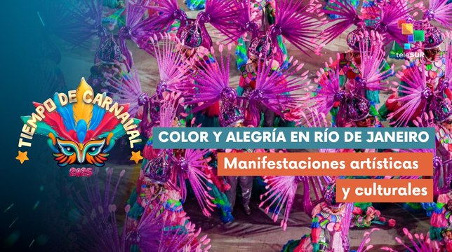 Se desborda la alegría en los carnavales de Río de Janeiro