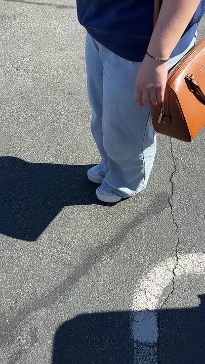 Woman Skates Away on Shoe Skates