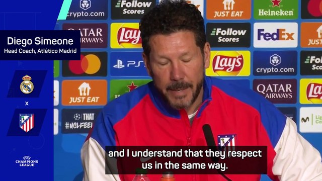 Simeone looks ahead to 'spectacular' Madrid derby