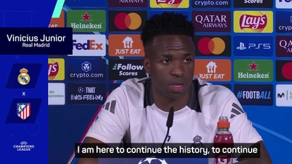 Vinicius wants to 'continue history' at Real Madrid