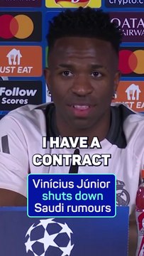 Vinicius shuts down Saudi rumours