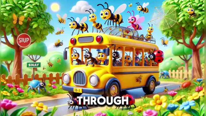 Wheels on the bus | Insects on the bus