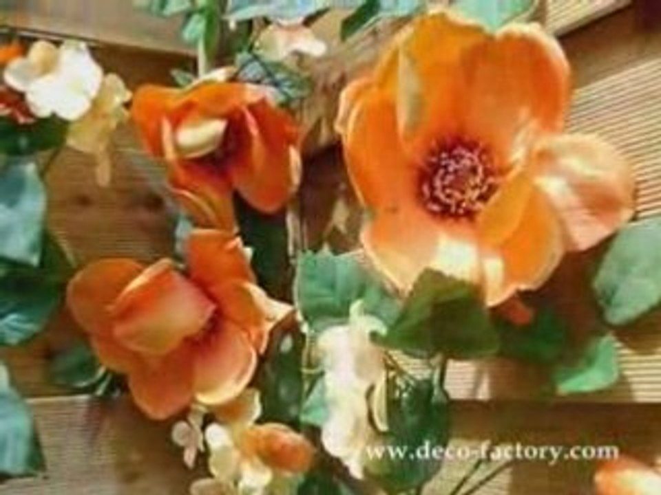 Guirlande de magnolia artificiel