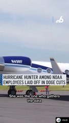 Kerri Englert is featured in a video on the NOAA website. She is, or was, a hurricane hunter, the crew member who gathers data during those daring flights into the eye of the storm, until she got the pink slip.⁠