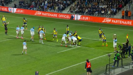 TOP 14 - Essai de Lucas PAULOS (AB) - Aviron Bayonnais - ASM Clermont