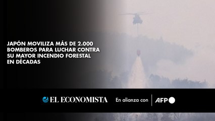 Japón moviliza más de 2.000 bomberos para luchar contra su mayor incendio forestal en décadas