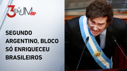 Milei ameaça sair do Mercosul por acordo com EUA