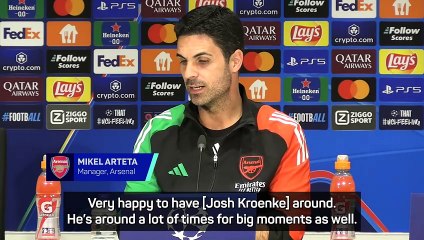 Arteta speaks about owners visit to training ground ahead of PSV tie