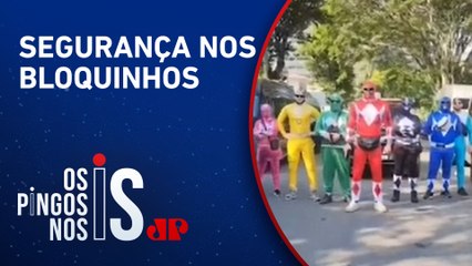 Policiais de São Paulo fazem operação fantasiados durante o Carnaval