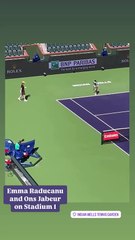 Emma practicing at Indian Wells 3rd March