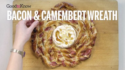 Baked Camembert And Bacon Wreath |Recipe
