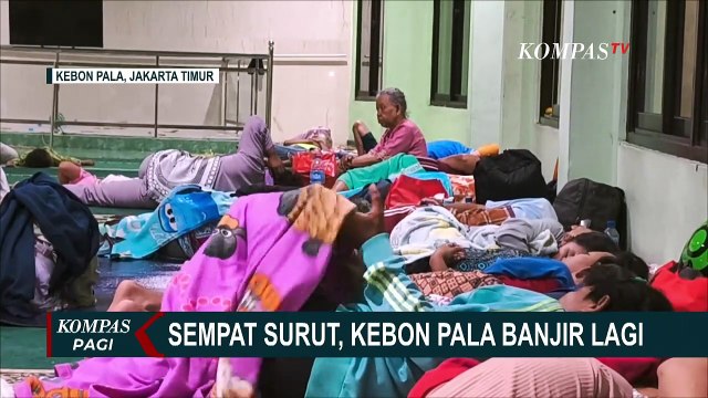 Banjir di Kebon Pala Kembali Naik, Warga Bertahan di Pengungsian