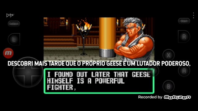 Art of Fighting Robert Garcia vs Mr. Karate final falas traduzidas para o português