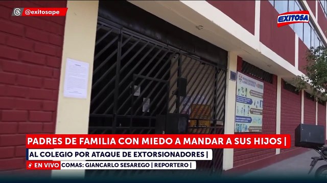 Escolares en peligro: Colegio Montserrat de Comas denuncia ataque extorsivo y posterga inicio de clases