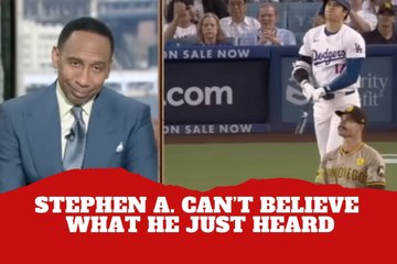 Left him speechless! Stephen A. Smith couldn't believe his guest comments on baseball and women