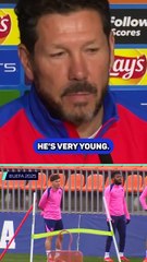 Simeone 'uncertain' how good Alvarez can become