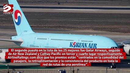 Korean Air nombrada mejor aerolínea del mundo en prestigiosos rankings