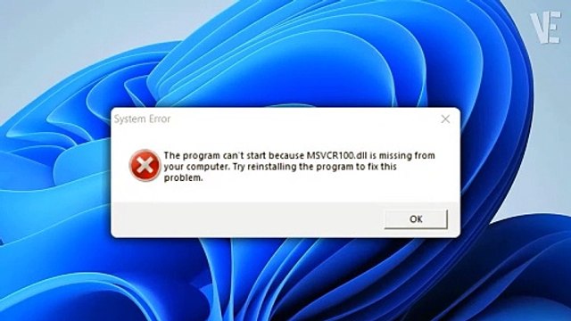 How To Solve MSVCR100.dll is Missing and was not Found on Windows 11/10/8/7