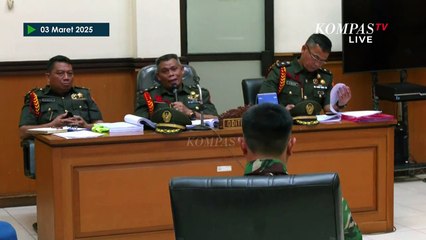 Tegas Oditur Militer ke Terdakwa Sertu Akbar: Jangan Berbelit-belit!