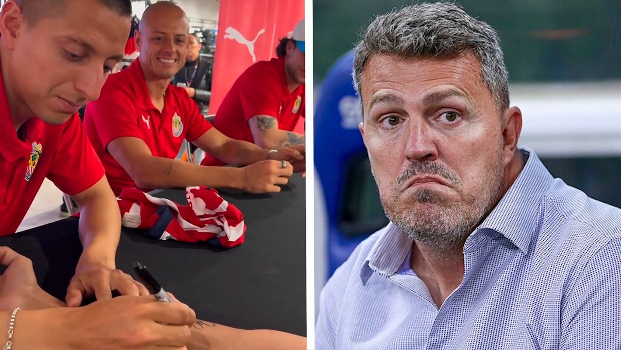 Chicharito Hernández y jugadores de Chivas protagonizan firma de ...