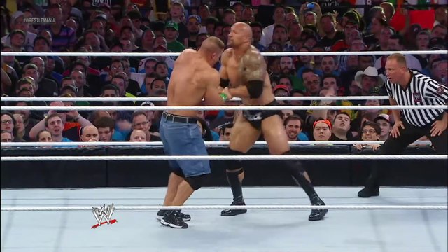 WrestleMania XXVIII: The Rock Battles John Cena in Full Match